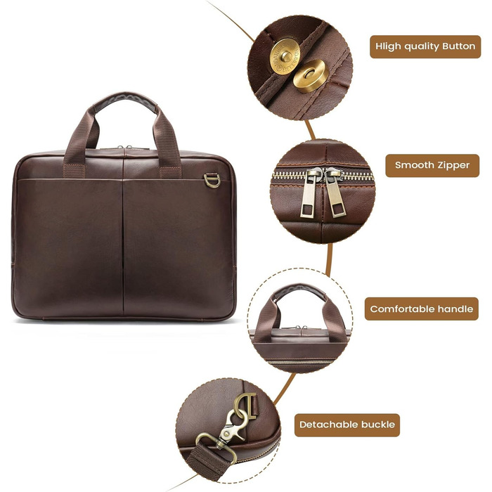 Сумка для ноутбука VINBAGGE Business A-braun 14