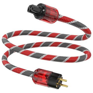 Hi-Fi мережевий кабель Tertullus High End C15 для аудіосистем, штекер Schuko — C15, 1м (P046)