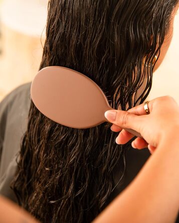 FRAMAR Щітка для волосся без заплутування - для довгих волосся, для жінок, для мокрого волосся, розпушувач, антизаплутування, для кучерявого волосся (Чоколад)