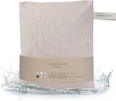 Bath Seat Cushions | Revolutionary Comfort for Bathtub, Shower & Whirlpool | Washable & Quick-Drying Bath Cushion in Pearl | Wellness Bathtub Accessories Handmade in EU