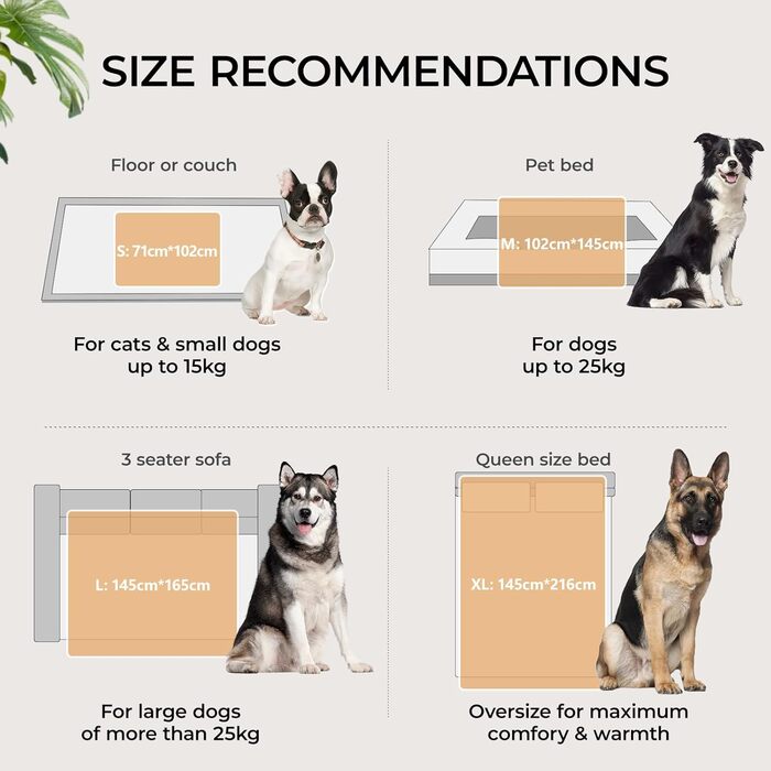 Водонепроникний плед для собак Luciphia, плед для собак і котів великого розміру, прання, водонепроникний, пухнастий, флісовий Sherpa, для дивана, ліжка, софи, світло-сірий M (102 * 145 см)