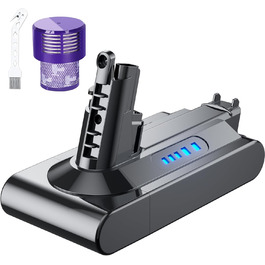 Замінний акумулятор 6000mAh V10 для пилососів Dyson V10 Animal/Absolute/Motörhead/Tier/Fluffy (з фільтром та щіткою)
