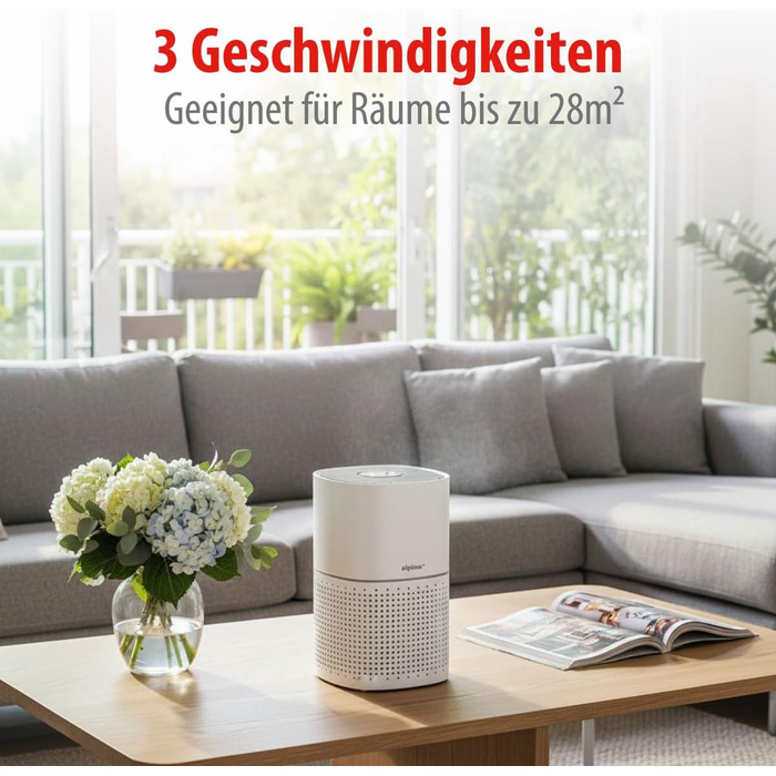 Електричний осушувач повітря Alpina для підвалів та кімнат до 20 м² – портативний осушувач з дисплеєм, 50W