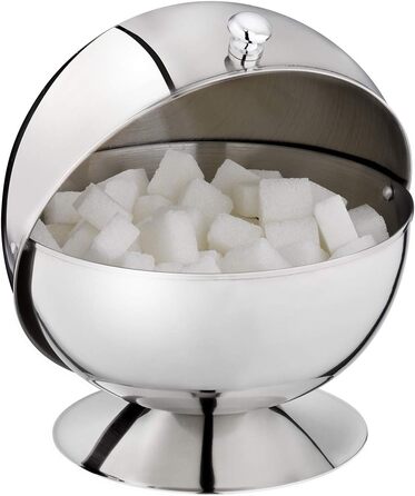 Цукорниця APS Zuckerkugel з ролетним кришкою, нержавіюча сталь, 14 x 14 см, висота 14 см
