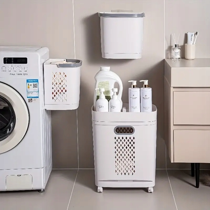 Кошик для білизни Amaza 85 л, білий