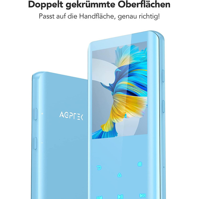 MP3 плеєр AGPTEK 64GB Bluetooth 5.3, 2.4