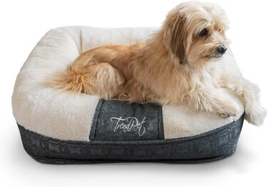 LunaLounge Snuggle Bed for Dogs and Cats in 3 Sizes and Colors (L, Beige)