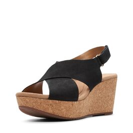 Босоніжки Clarks Annadel Eirwyn на підборах, чорні, нубук, 40 EU