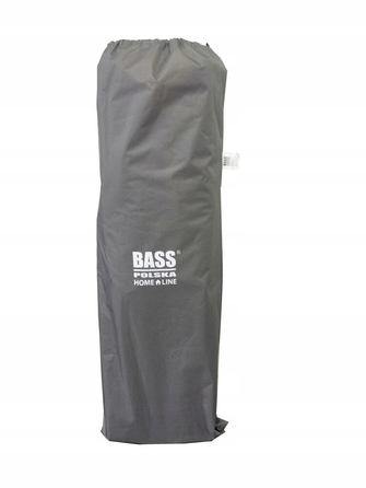 Ліжко з матрацом Bass, 198 см x 68 см, сіре