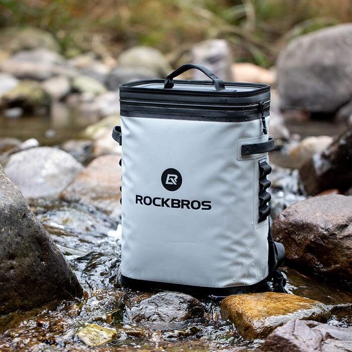 ROCKBROS Холодильна сумка-рюкзак 17L, 48 годин охолодження, водонепроникна, для пікніків, кемпінгу, риболовлі та подорожей