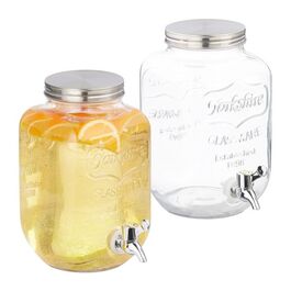 Set of 2 Relaxdays 4-Liter Drink Dispensers