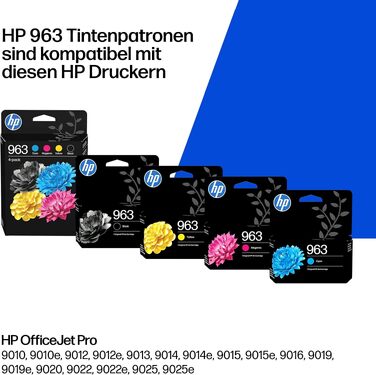 Оригінальний картридж HP 963 жовтий (Yellow), нова версія, для струменевих принтерів HP