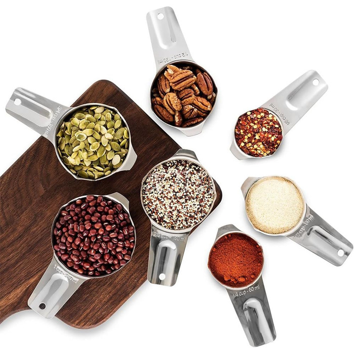 Measuring Cup Set, 13-Piece Set, Measuring Cups, Kitchen Measuring Cups, Stainless Steel Handle, for Cooking, Professional Utensil