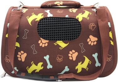 Транспортувальна сумка для тварин BPS, переноска для котів, 3 розміри S/M/L, коричнева (L), BPS-5638N