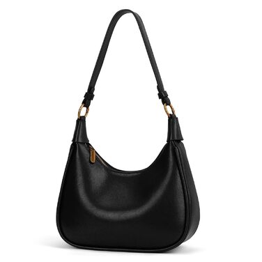 Сумка жіноча GSenhui Kleine Handtasche: маленька елегантна сумка-хобо через плече, PU шкіра, чорна, для подорожей