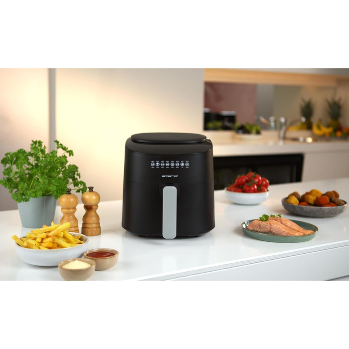 Цифрова аерофритюрниця Emerio 4.5 л, без олії, 8 програм, 1300 Вт, BPA Free, швидкий нагрів