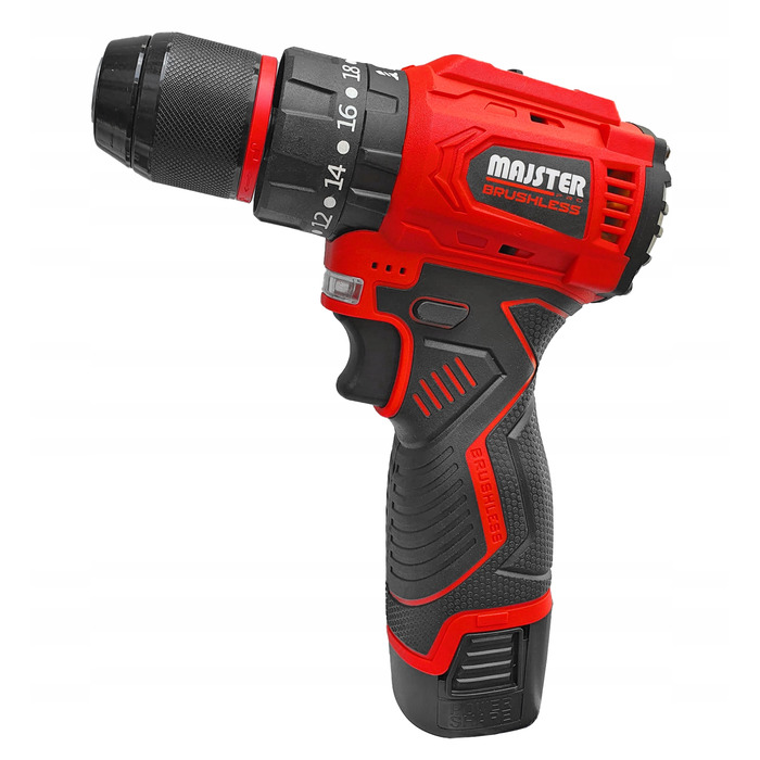Акумуляторний шурупокрут Majster Pro 18 V, безщітковий, з ударом
