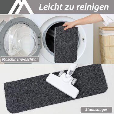 Килимок для сходів COSY HOMEER, 15 шт., 70x22 см, самоклеючий, машинне прання, 100% поліестер, TPE-підкладка, безпечний для дітей та домашніх тварин
