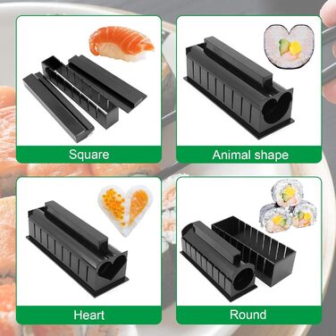 Набір для приготування суші: 8 форм + інструменти для дому, DIY