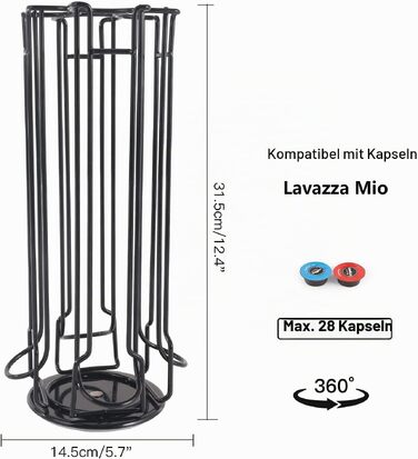 Тримач для кавових капсул, сумісний з Lavazza Mio, органайзер для кави