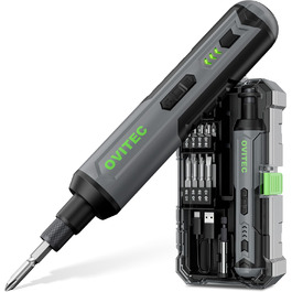 Електрична дриль-шуруповерт акумуляторна | 3.7V | 2000mAh | з функцією швидкої заміни біт | комплект з 16 біт та USB-C кабелем