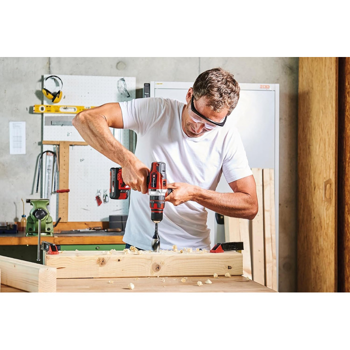 Акумуляторний дриль-шуруповерт Einhell TE-CD 18/48 Li-i Solo Power X-Change (18 В, Li-Ion, 2 швидкості, ударний режим, LED, без акумулятора та зарядного пристрою)