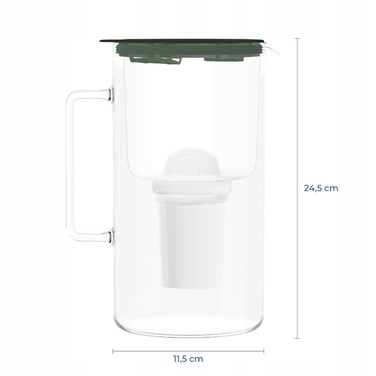 Скляний фільтр-кувшин Wessper D4 Borosilicate Mini FF GE з фільтром