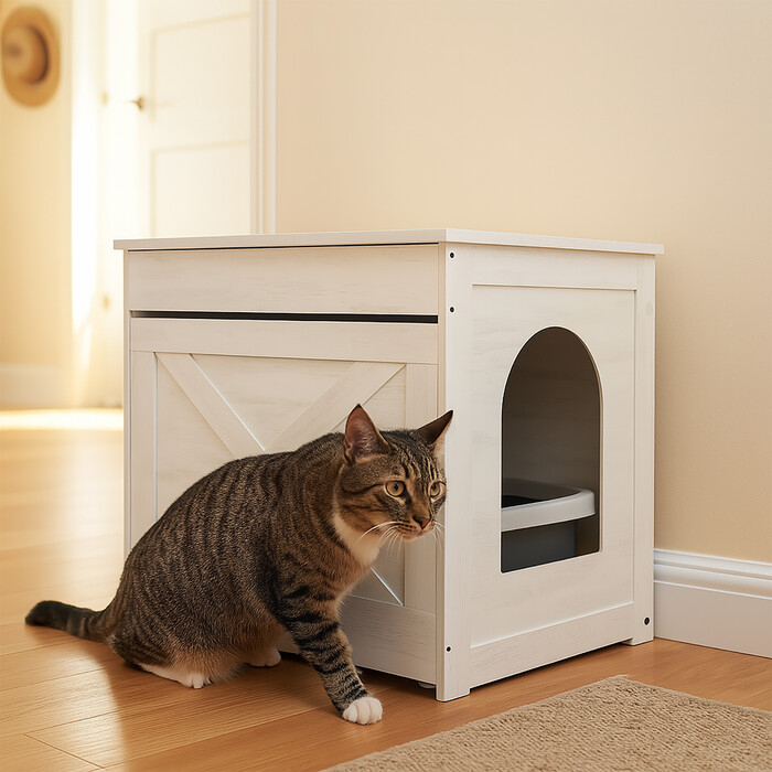 Relaxdays Cat Litter Cabinet