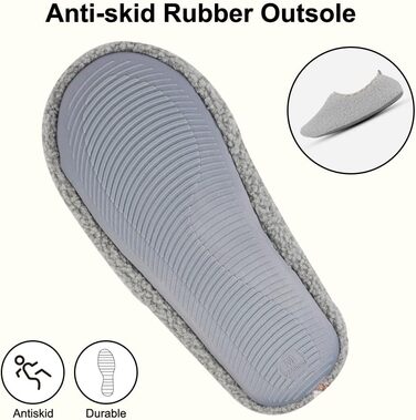 OFFCUP Теплі жіночі халати з меморі-піни: зимові халати, халати з бавовни, халати з плюшу, сірі, 37-38 розмір