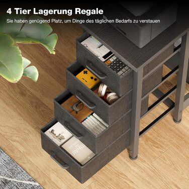 Комп'ютерний кутовий стіл Coleshome 100x70 см з 4 шухлядами, чорний | Для офісу, робочого кабінету, спальні