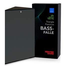 Кутова басова пастка Addictive Sound Bassfalle Ecke Premium, акустична панель для поглинання низьких частот (80-2000 Гц), антрацит, 100 см