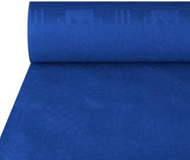 Navy blue tablecloth, damask weave, 50x1m