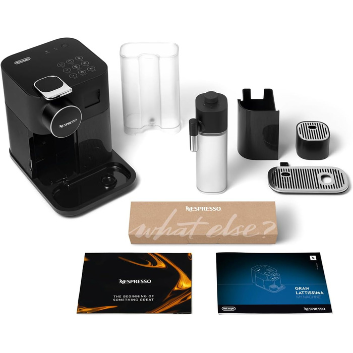 Nespresso De'Longhi Gran Lattissima EN650.B Coffee Capsule Machine with Automatic Milk System, 9 Direct Select Buttons, 1 L Water Tank, 25 Sec. Heating Time, 19 bar Pump Pressure, Auto Shut-Off, Black. Previous Model