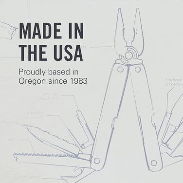 Leatherman Signal Multi-Tool - 19 Tools for Camping, Survival & Outdoor Activities - Light Blue with Nylon Sheath