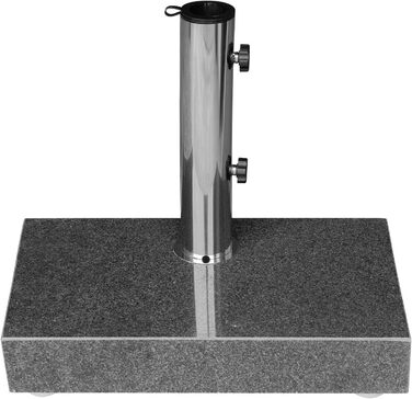 Andora Umbrella Stand, Granite, 25 kg, Dark Grey, Balcony Stand, Max 48mm Stem