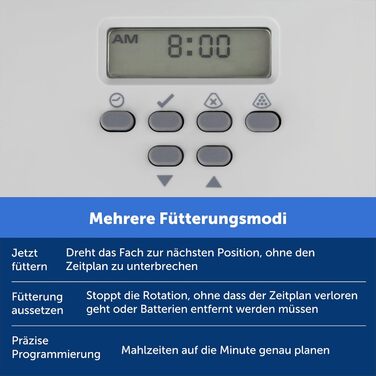 Автоматичний годівник для тварин PetSafe для 5 прийомів їжі, таймер, LCD-дисплей, сірий, 5 мисок по 237 мл