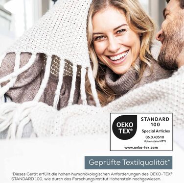 Електрична ковдра Beurer HD 150 XXL Nordic: 200x150 см, 6 температурних режимів, автоматичне вимкнення, машинне прання, тепла пухнаста текстура, колір тауп