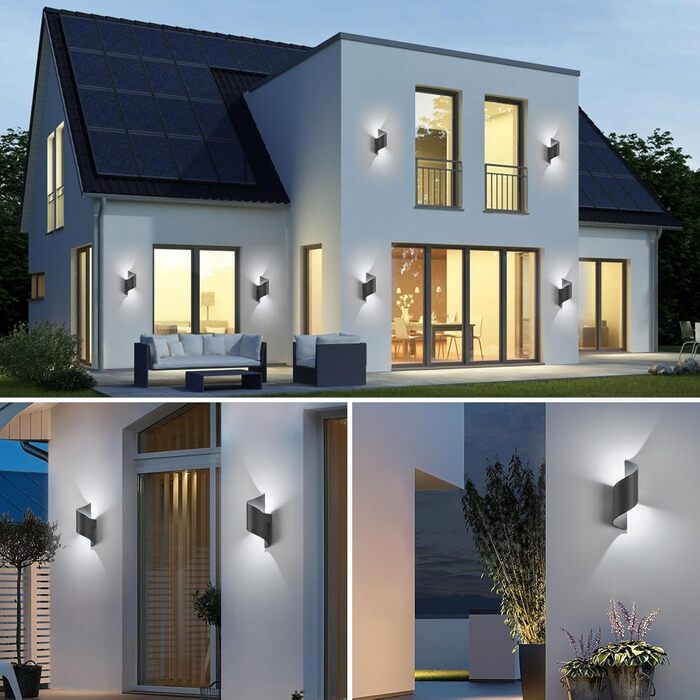 LED вуличний світильник на стіну, 10W, IP65, 3000K, теплий білий, сучасний, для саду, вітальні, спальні