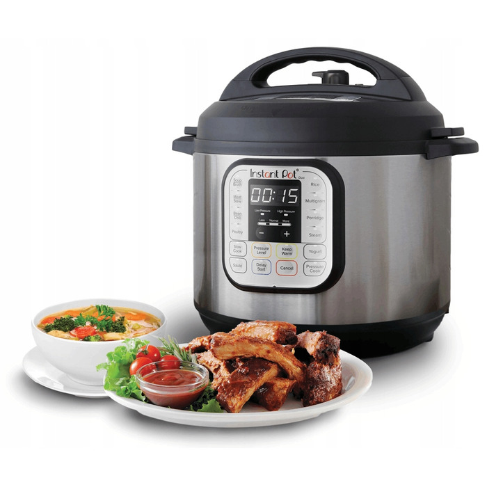 Мультиварка Instant Pot Duo60, срібляста, 1000 Вт, 5,7 л