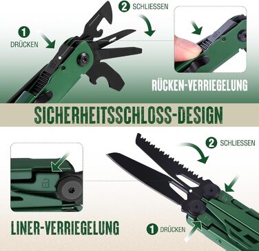 Мультитул Mossy Oak 27-в-1: мультиінструмент, плоскогубці, ніж, набір біт, для кемпінгу, ремонту, з чохлом