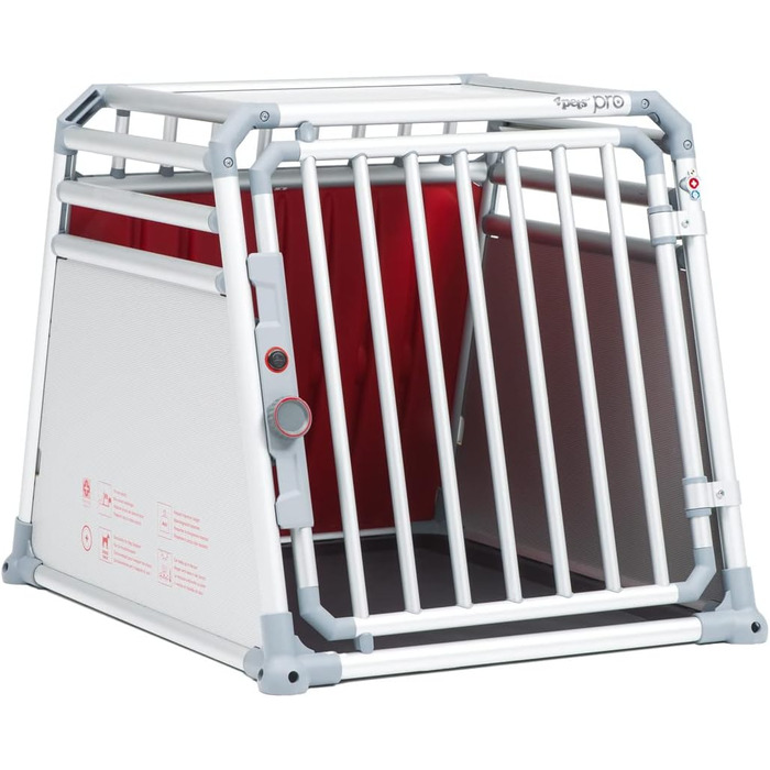 Клітка для собак 4PETS Pro 3, розмір M, до 40 кг, алюмінієва, сертифікована TÜV