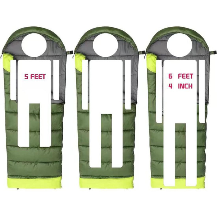 Спальний мішок для кемпінгу, 0°C, легкий, водонепроникний, для дорослих та дітей, -10°C, для подорожей та походів