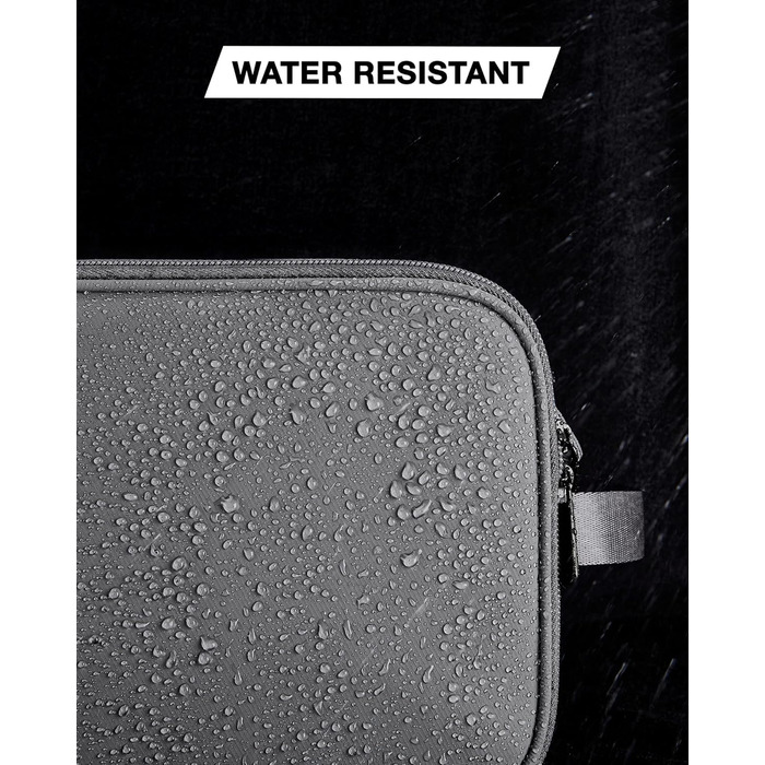 Чоловіча подорожня косметичка BAGSART з подвійною блискавкою, 5L, сіра (шкіряна фольга)