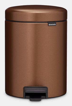 Сміттєвий кошик з педаллю BRABANTIA NewIcon, 5 л, Warm Bronze