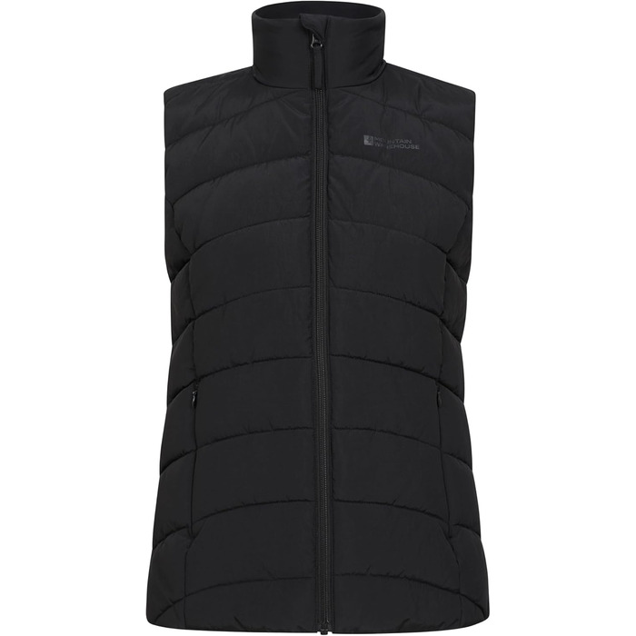 Жіночий жилет Mountain Warehouse Opal з утеплювачем - легка терможилетка, кишені на блискавці, водовідштовхувальний, чорний (40)
