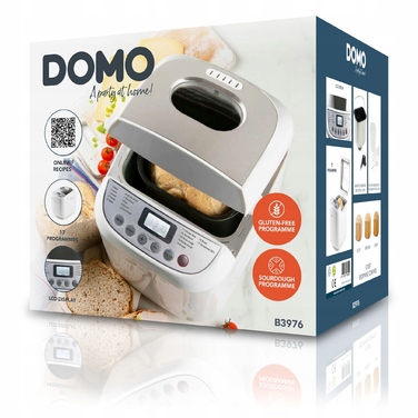 Хлібопічка DOMO B3976, 600 Вт, Біла