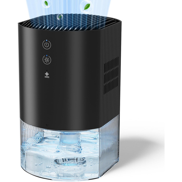 Електричний осушувач повітря GOAMGE 990 мл з LED-підсвіткою для дому, авто, спальні, шафи, ванної кімнати