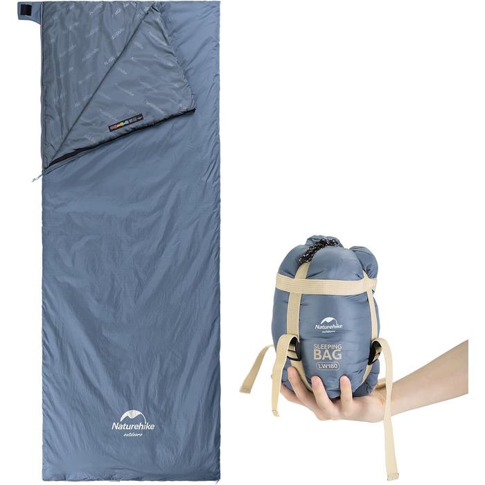 Naturehike Sleeping Bag - 7°C Warm Weather Sleeping Bag for Hiking, Backpacking & Camping - Lightweight, Youth & Adult