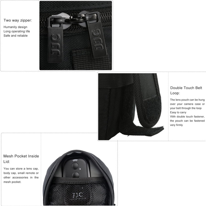 Захисний чохол для об'єктивів JJC для Sigma, Tamron, Nikon, Canon - 125 x 290 мм