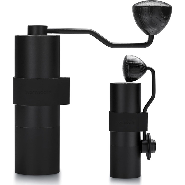 Ручна кавомолка Normcore V2 з нержавіючої сталі, 38 мм – для Aeropress, Espresso, French Press